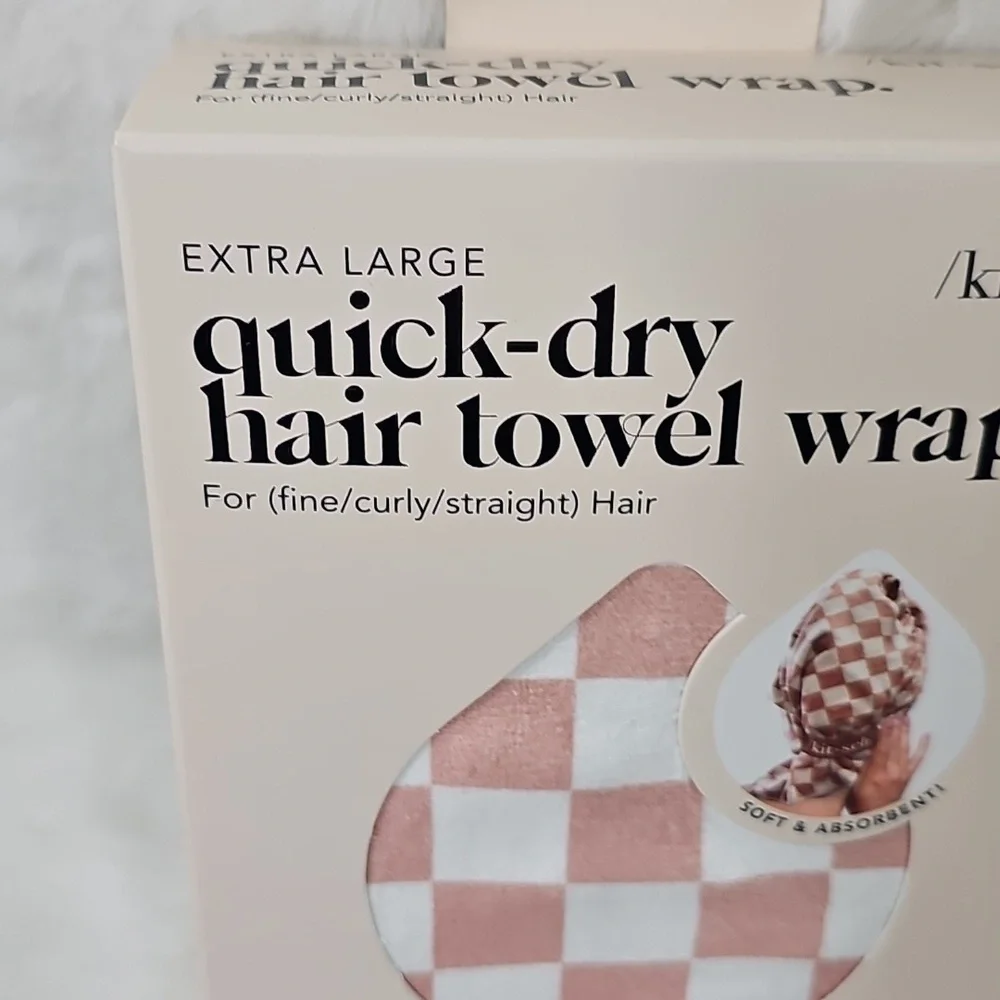 Kitsch Extra Large quick-dry hair towel wrap